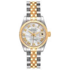 Rolex Datejust Steel Yellow Gold MOP Dial Ladies Watch 179173