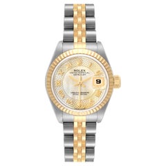 Rolex Datejust Steel Yellow Gold MOP Dial Ladies Watch 79173