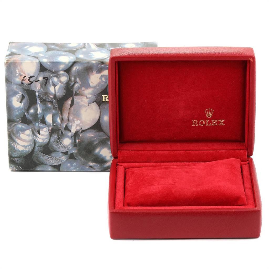 Rolex Datejust Steel Yellow Gold Mother of Pearl Diamond Dial Ladies Watch 79173 For Sale 7