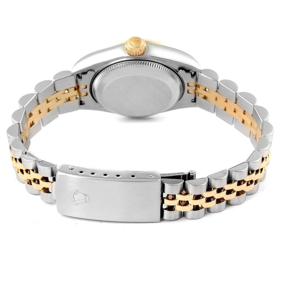 Rolex Datejust Steel Yellow Gold MOP Diamond Ladies Watch 79173 For Sale 5