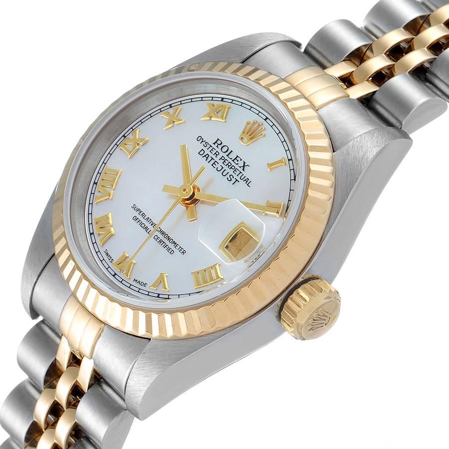 Rolex Datejust Steel Yellow Gold MOP Roman Dial Ladies Watch 79173 1
