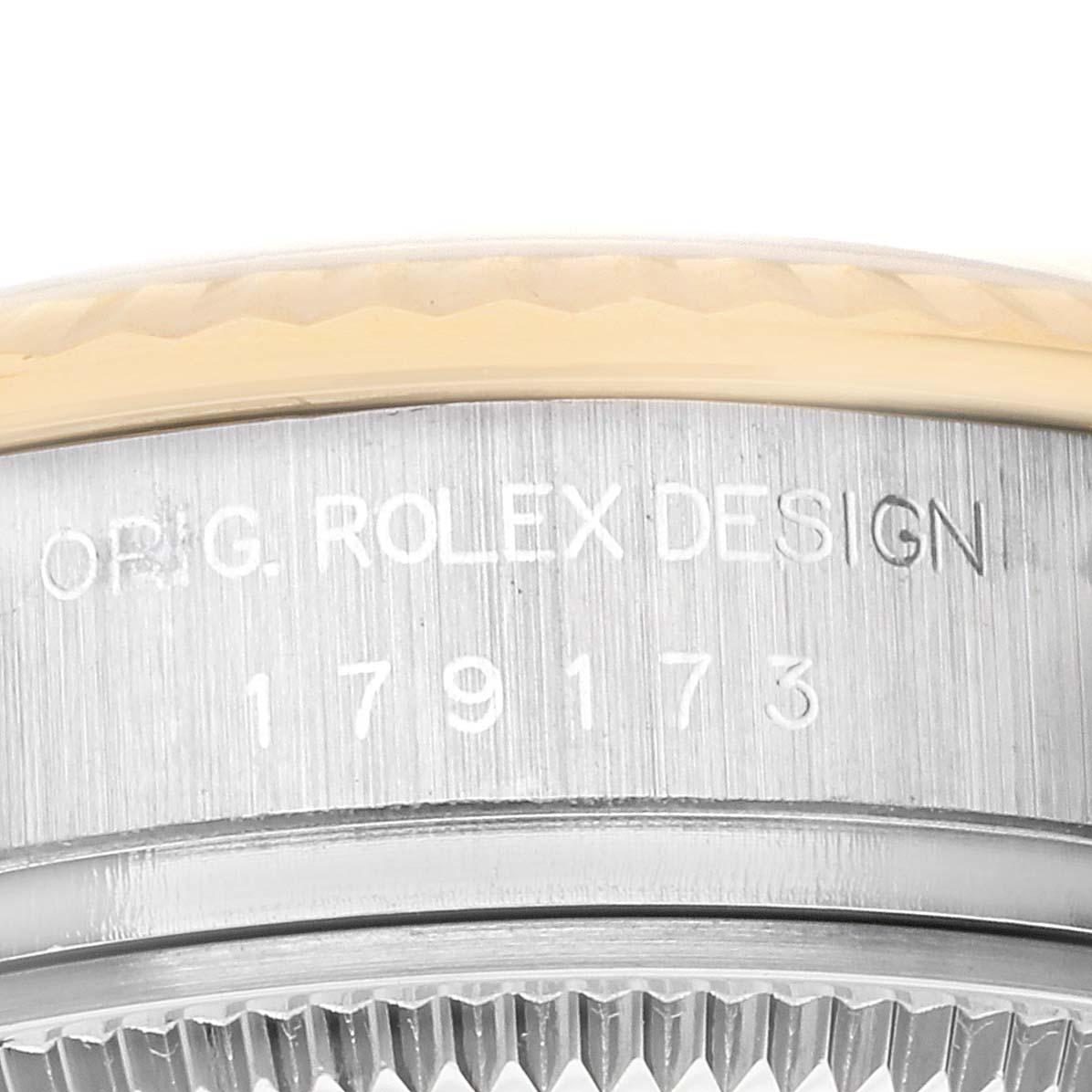 Rolex Datejust Steel Yellow Gold Mother Of Pearl Dial Ladies Watch 179173 For Sale 2