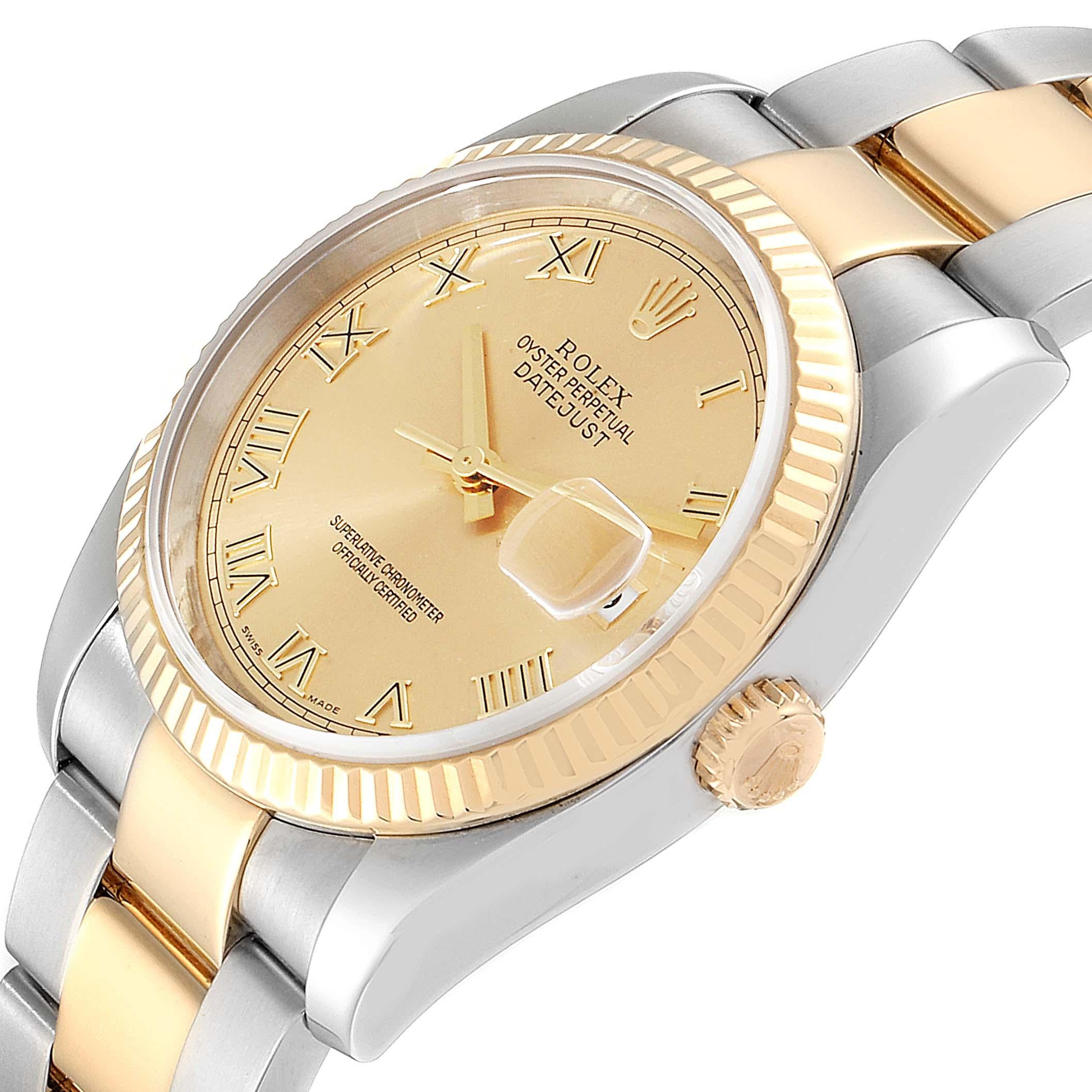 Rolex Datejust Steel Yellow Gold Oyster Bracelet Men's Watch 116233 2