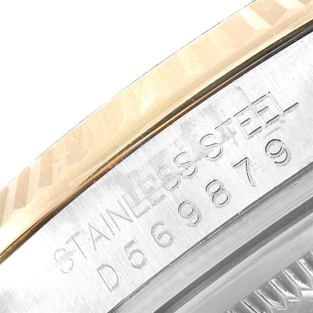 Rolex Datejust Steel Yellow Gold Pyramid Roman Dial Men's Watch 116233 4