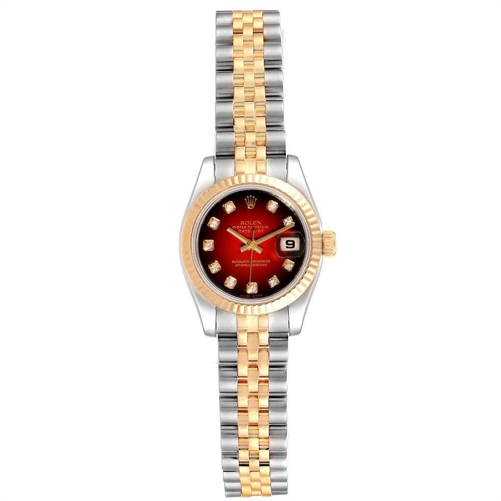 rolex gold red
