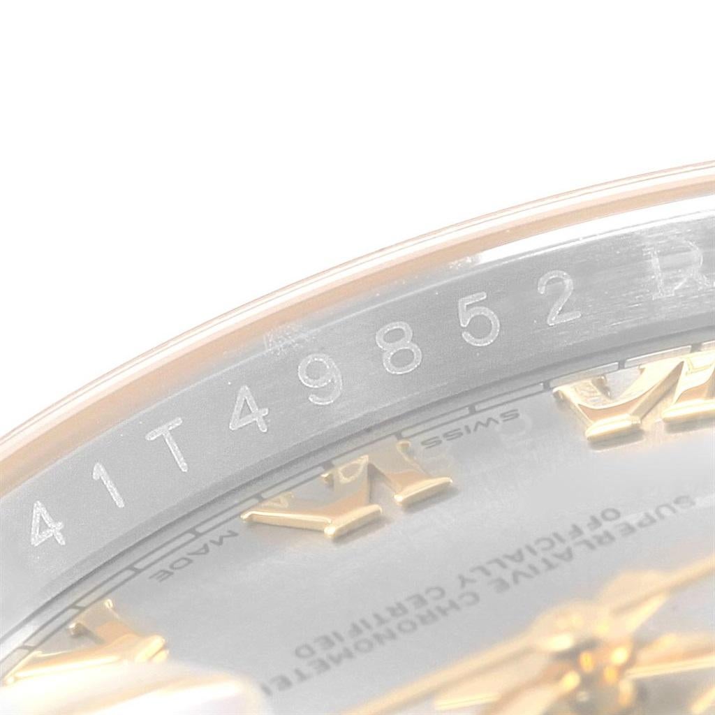 Rolex Datejust Steel Yellow Gold Rhodium Roman Dial Men's Watch 116233 In Good Condition For Sale In Atlanta, GA