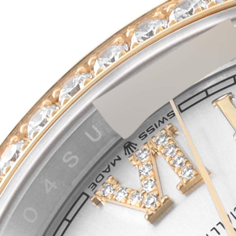 Rolex Datejust Steel Yellow Gold Silver Dial Diamond Mens Watch 126283 Unworn 2