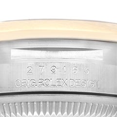 Rolex Datejust Stahl Gelbgold Silber Zifferblatt Damenuhr 279163 Box Kartenetui