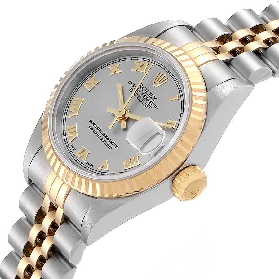 Rolex Datejust Steel Yellow Gold Silver Dial Ladies Watch 69173 Box 1