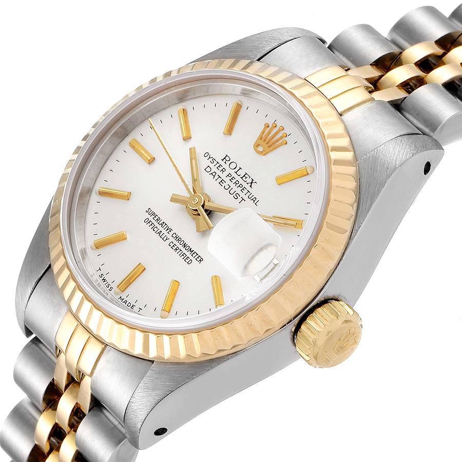 Rolex Datejust Steel Yellow Gold Silver Dial Ladies Watch 69173 1