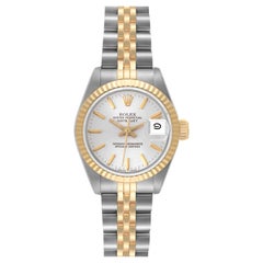 Rolex Datejust Steel Yellow Gold Silver Dial Ladies Watch 69173