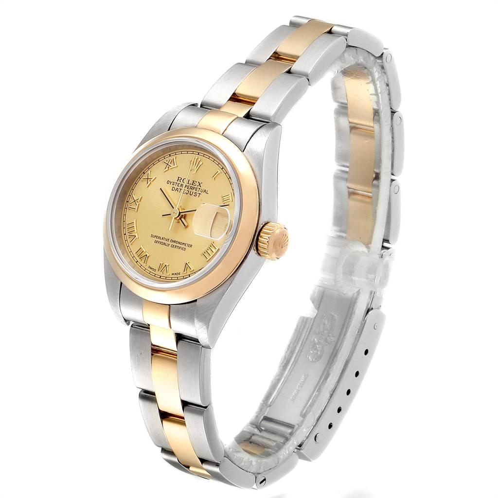Women's Rolex Datejust Steel Yellow Gold Silver Dial Ladies Watch 79163