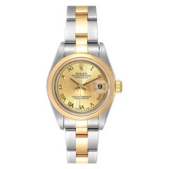 Rolex Datejust Steel Yellow Gold Silver Dial Ladies Watch 79163