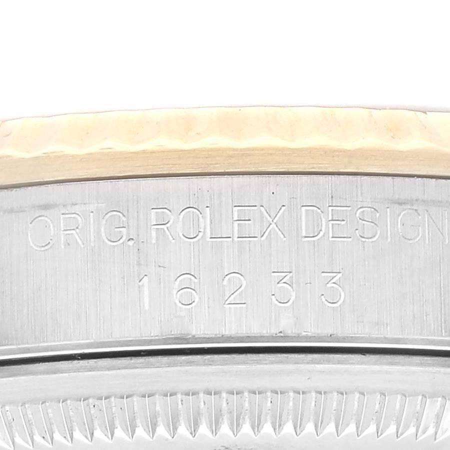 Men's Rolex Datejust Steel Yellow Gold Silver Dial Mens Watch 16233