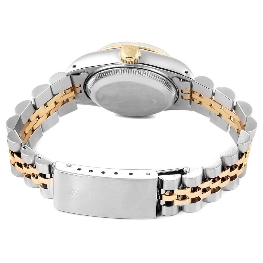 Rolex Datejust Steel Yellow Gold Silver Diamond Dial Ladies Watch 69173 5