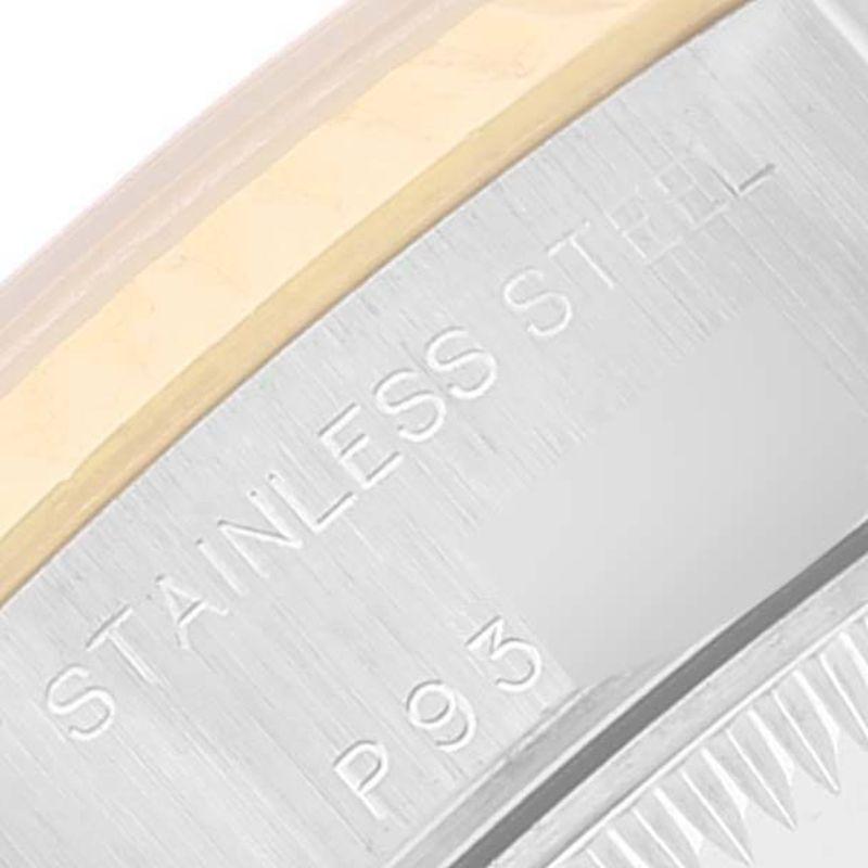 Rolex Datejust Damenuhr 79173 aus Stahl mit Gelbgold und Silber-Diamant-Zifferblatt im Angebot 4