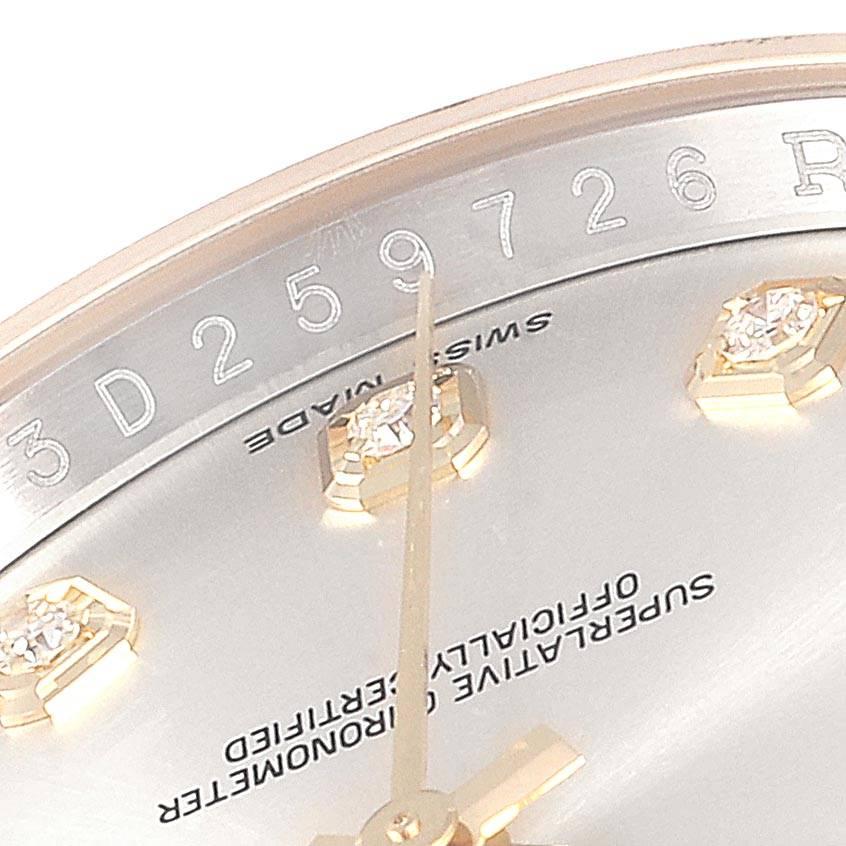 Rolex Datejust Steel Yellow Gold Silver Diamond Dial Men's Watch 116233 3