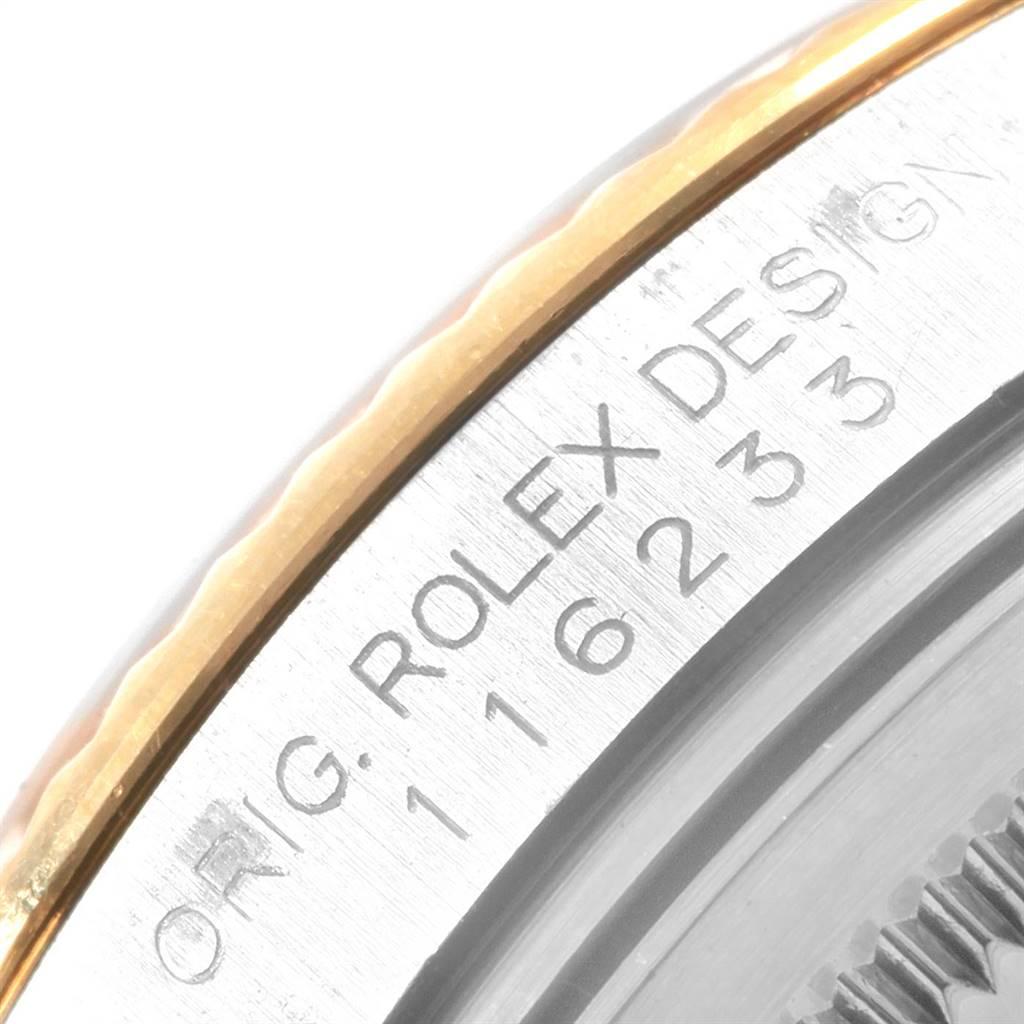 Rolex Datejust Steel Yellow Gold Silver Diamond Dial Men's Watch 116233 4