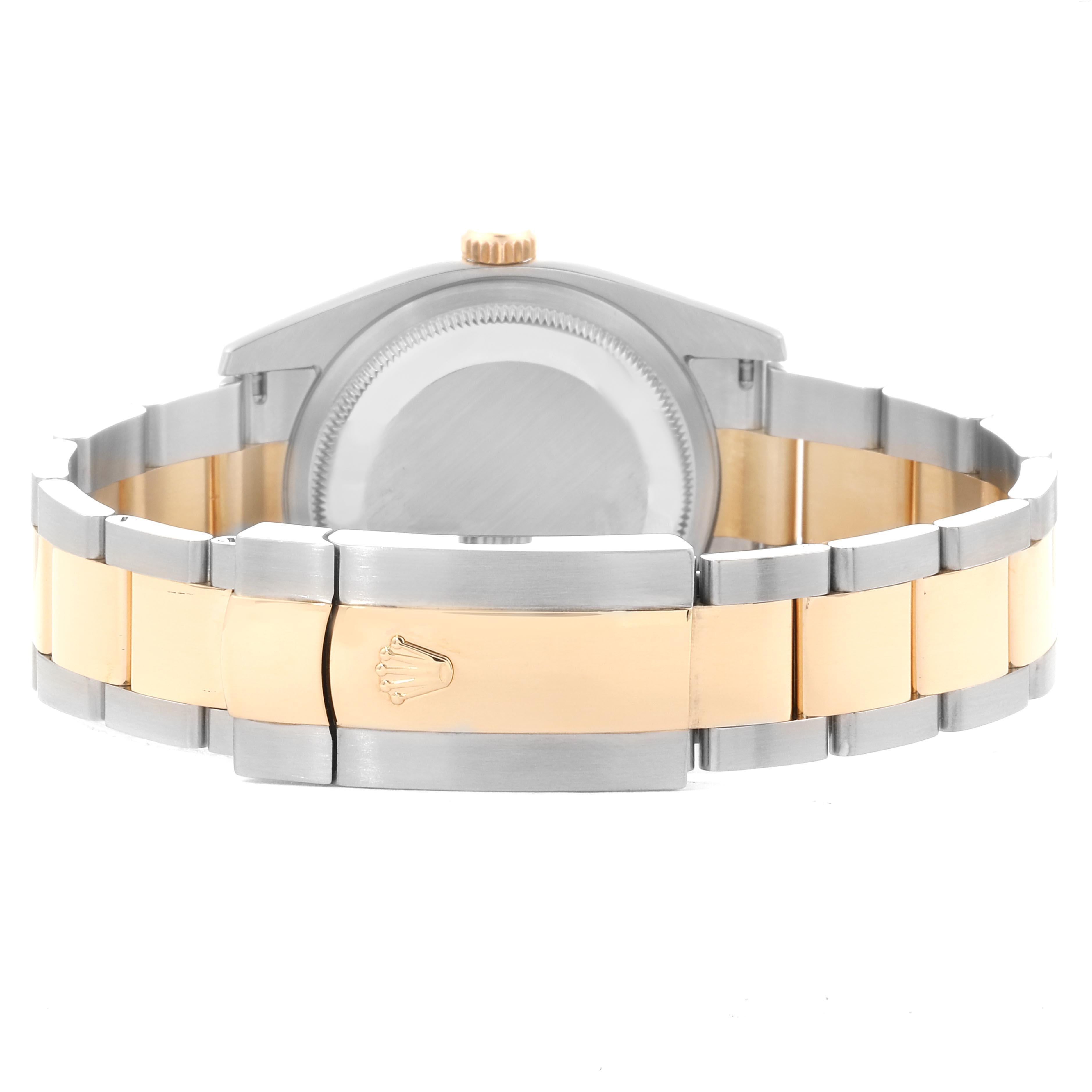 Rolex Datejust Steel Yellow Gold Silver Diamond Dial Men's Watch 116233 5