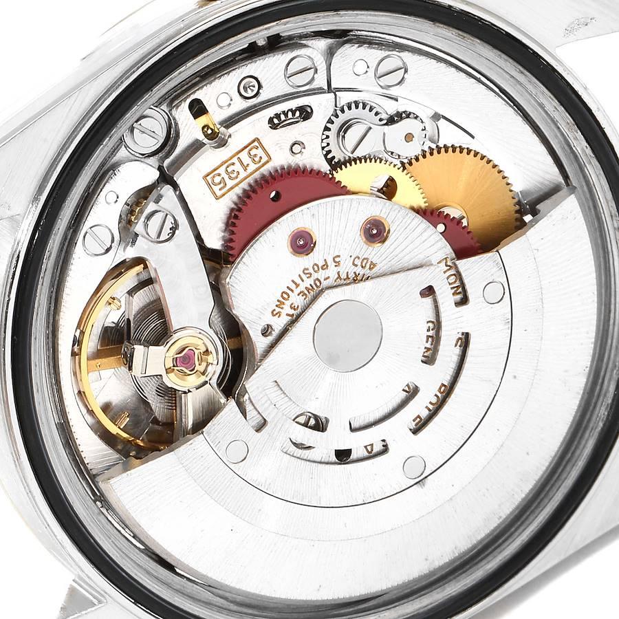 Rolex Datejust Steel Yellow Gold Silver Diamond Dial Men's Watch 16233 5