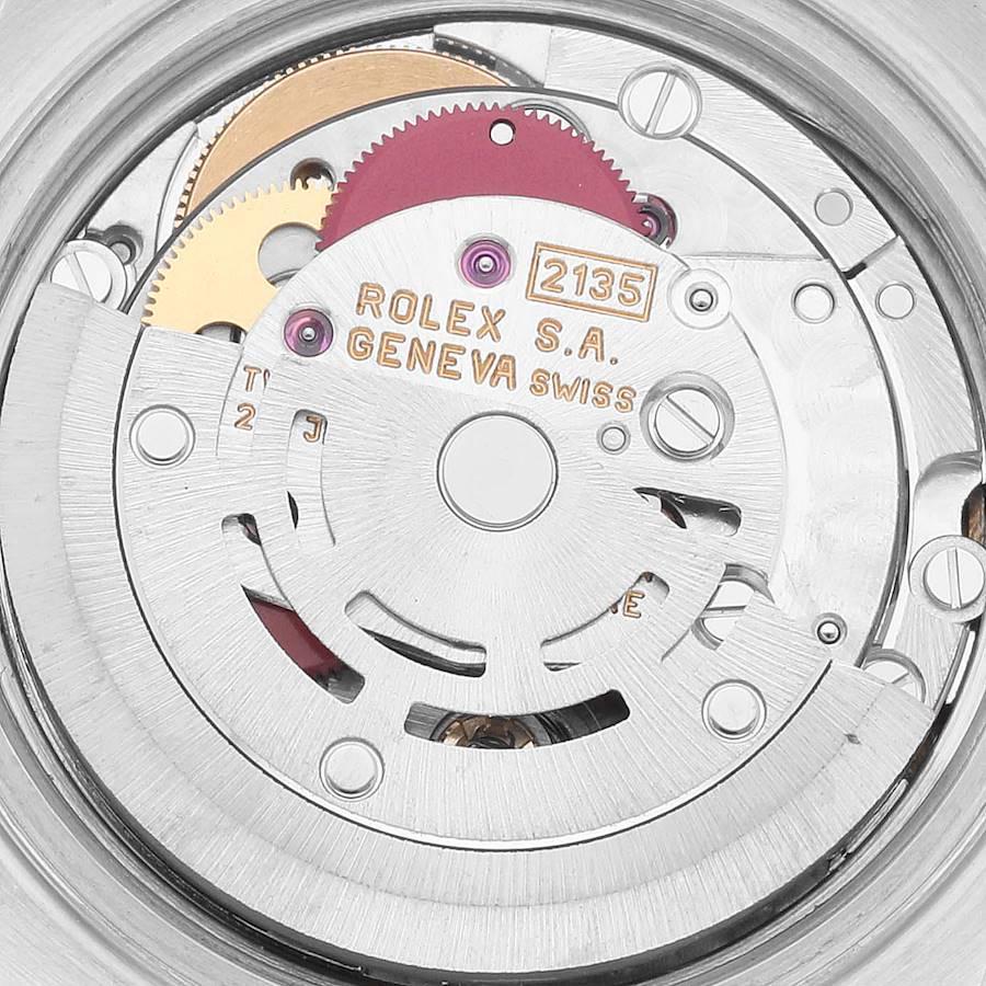 Rolex Datejust Stahl Gelbgold Schiefer römisches Zifferblatt Damenuhr 69163 Box Papiere im Angebot 5