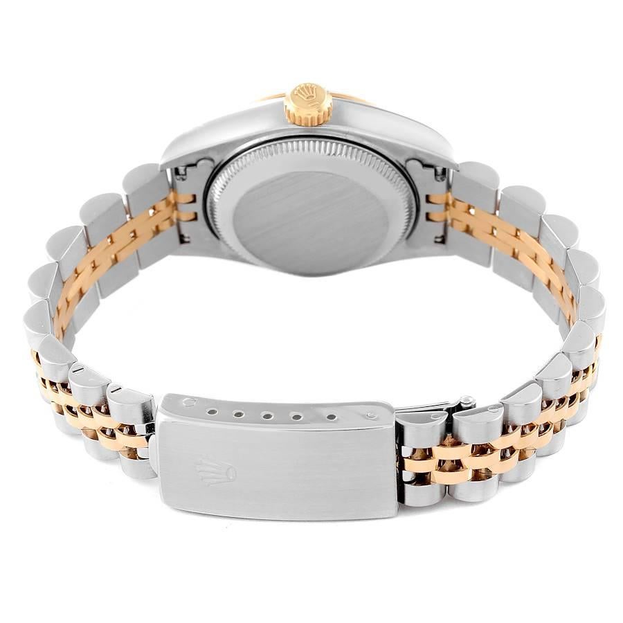 Rolex Datejust Steel Yellow Gold Slate Roman Dial Ladies Watch 69173 5