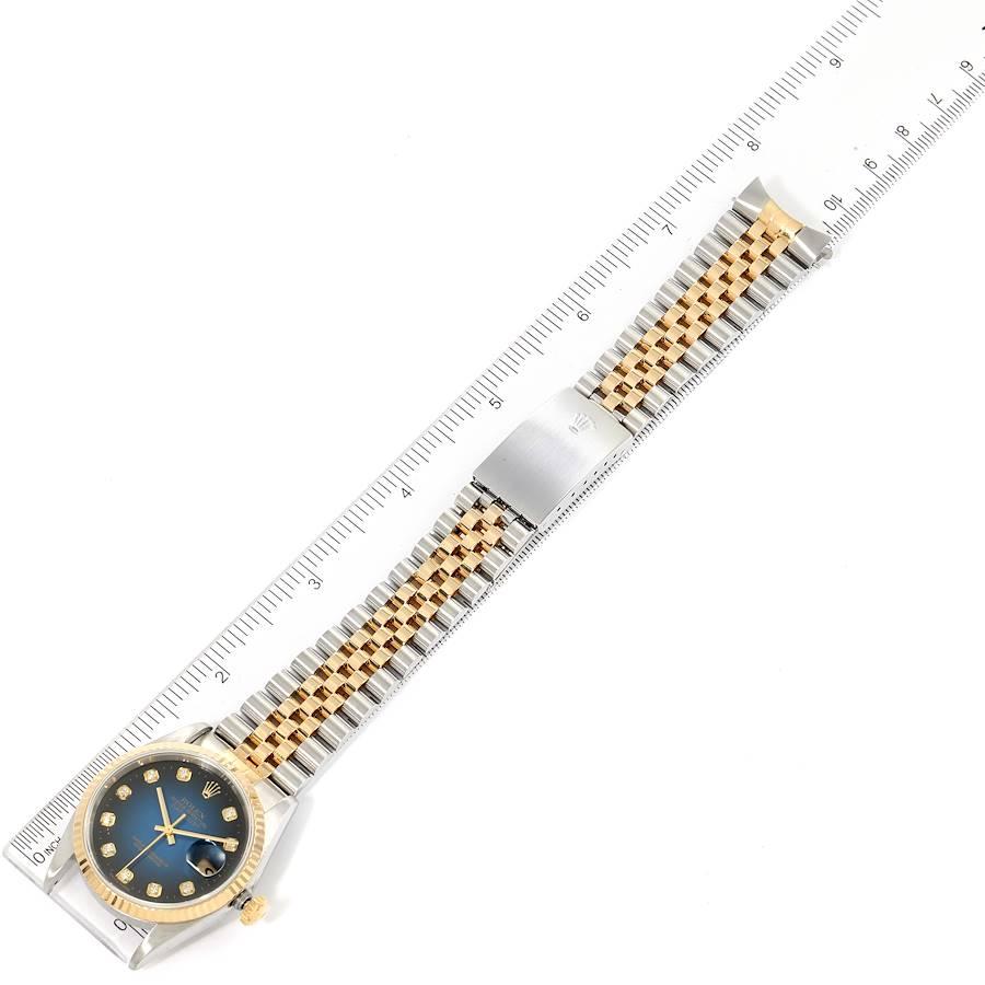Rolex Datejust Steel Yellow Gold Vignette Diamond Dial Watch 16233 6