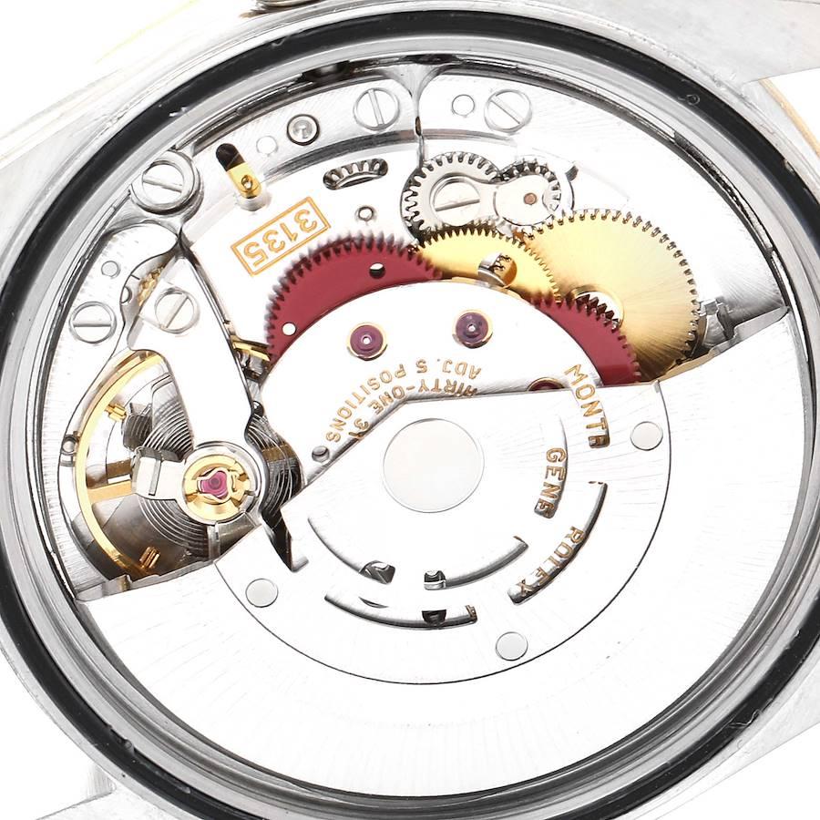 Rolex Datejust Steel Yellow Gold White Dial Diamond Men's Watch 16233 5