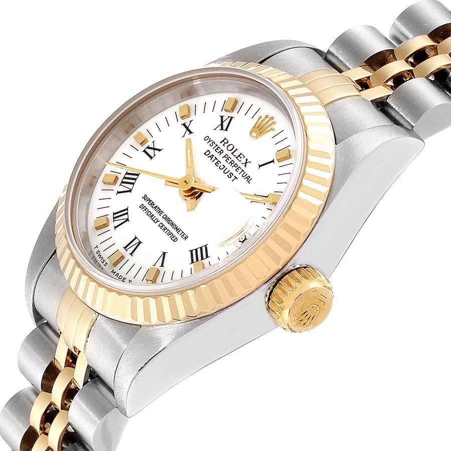 Rolex Datejust Steel Yellow Gold White Dial Ladies Watch 69173 Box 1