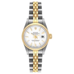 Rolex Datejust Steel Yellow Gold White Dial Ladies Watch 69173 Box Papers Rolex Datejust Steel Yellow Gold White Dial Ladies Watch 69173 Box Papers