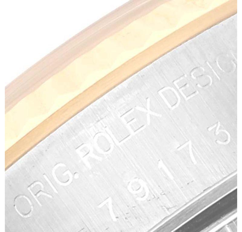 Rolex Datejust Steel Yellow Gold White Dial Ladies Watch 79173 2