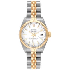 Rolex Datejust Steel Yellow Gold White Dial Ladies Watch 79173