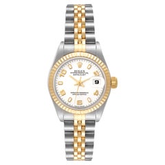 Rolex Datejust Steel Yellow Gold White Dial Ladies Watch 79173