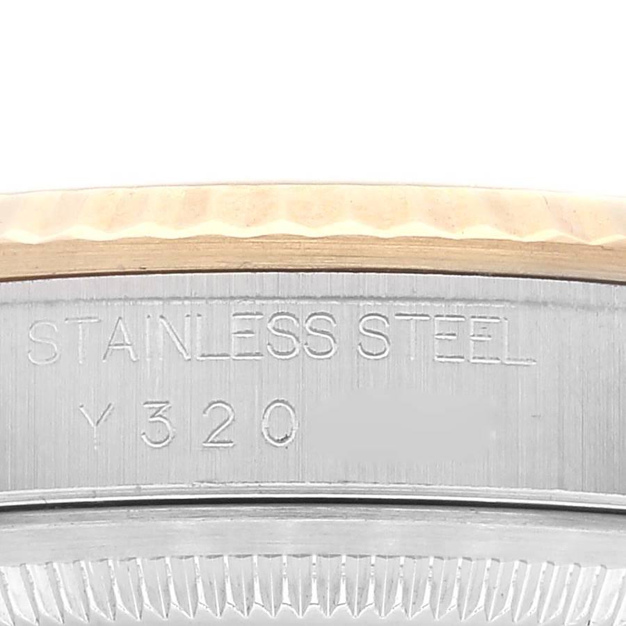 Men's Rolex Datejust Steel Yellow Gold White Dial Mens Watch 16233