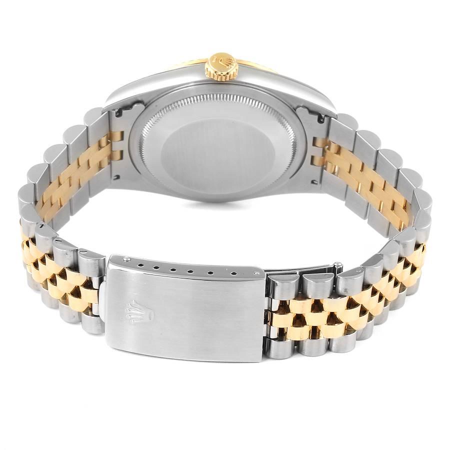 Rolex Datejust Steel Yellow Gold White Dial Men's Watch 16233 6