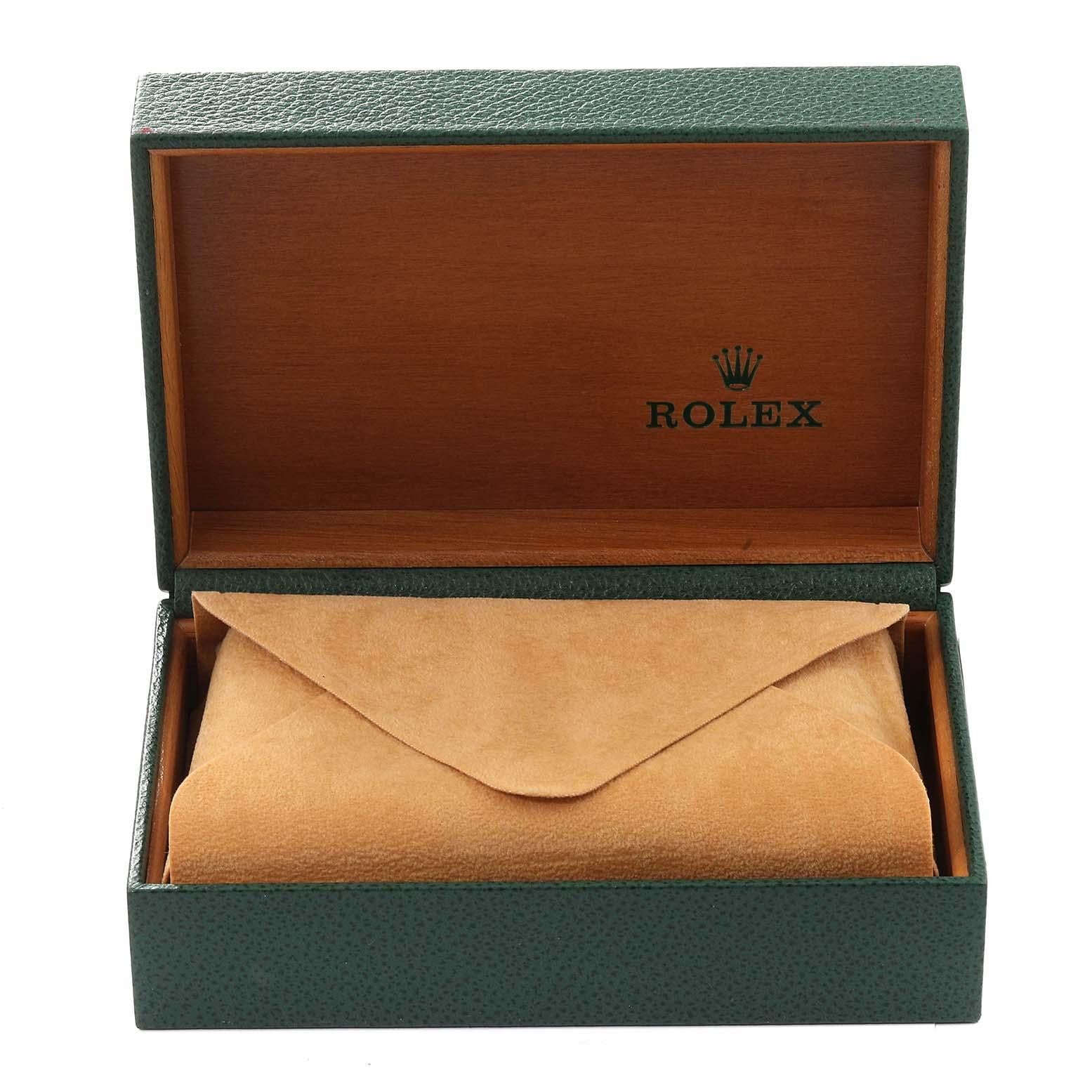 Rolex Montre Datejust en acier et or jaune avec cadran blanc, pour hommes 16233 5