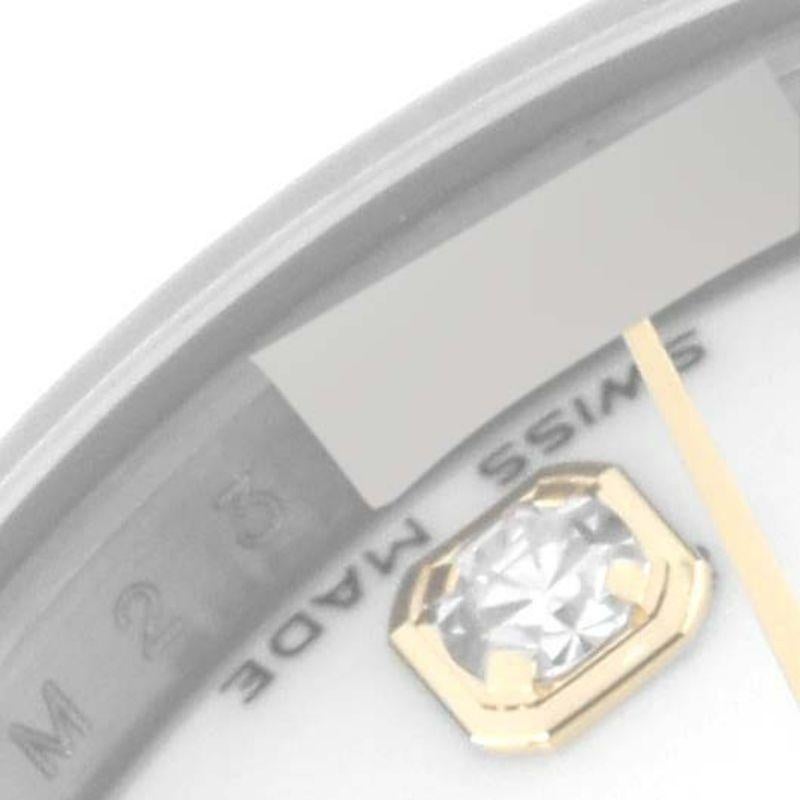 Rolex Datejust Steel Yellow Gold White Diamond Dial Ladies Watch 179173 2