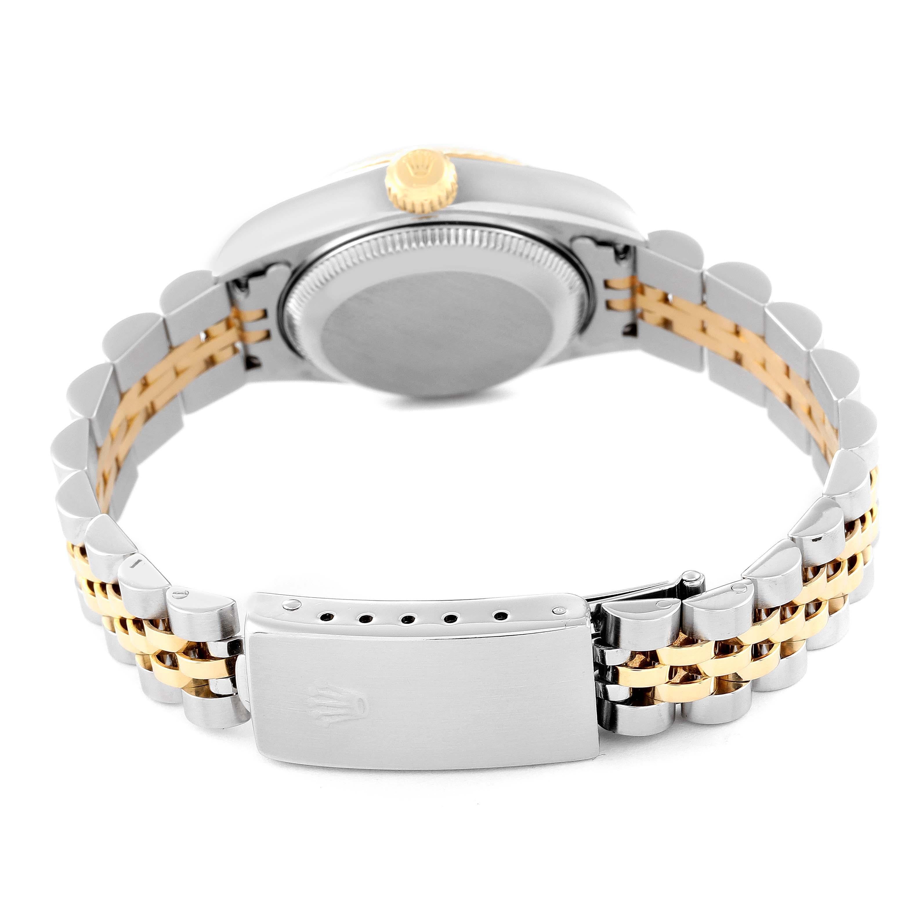 Rolex Datejust Steel Yellow Gold White Diamond Dial Ladies Watch 79173 Box Paper 5
