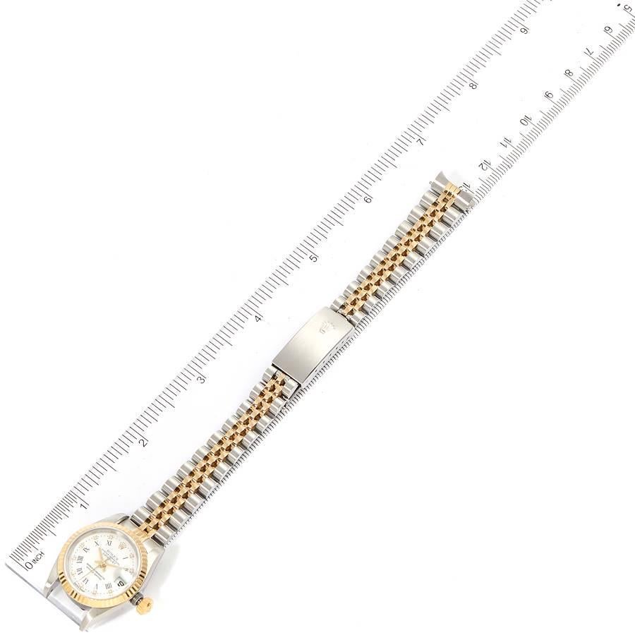 Rolex Datejust Steel Yellow Gold White Diamond Dial Ladies Watch 79173 For Sale 6