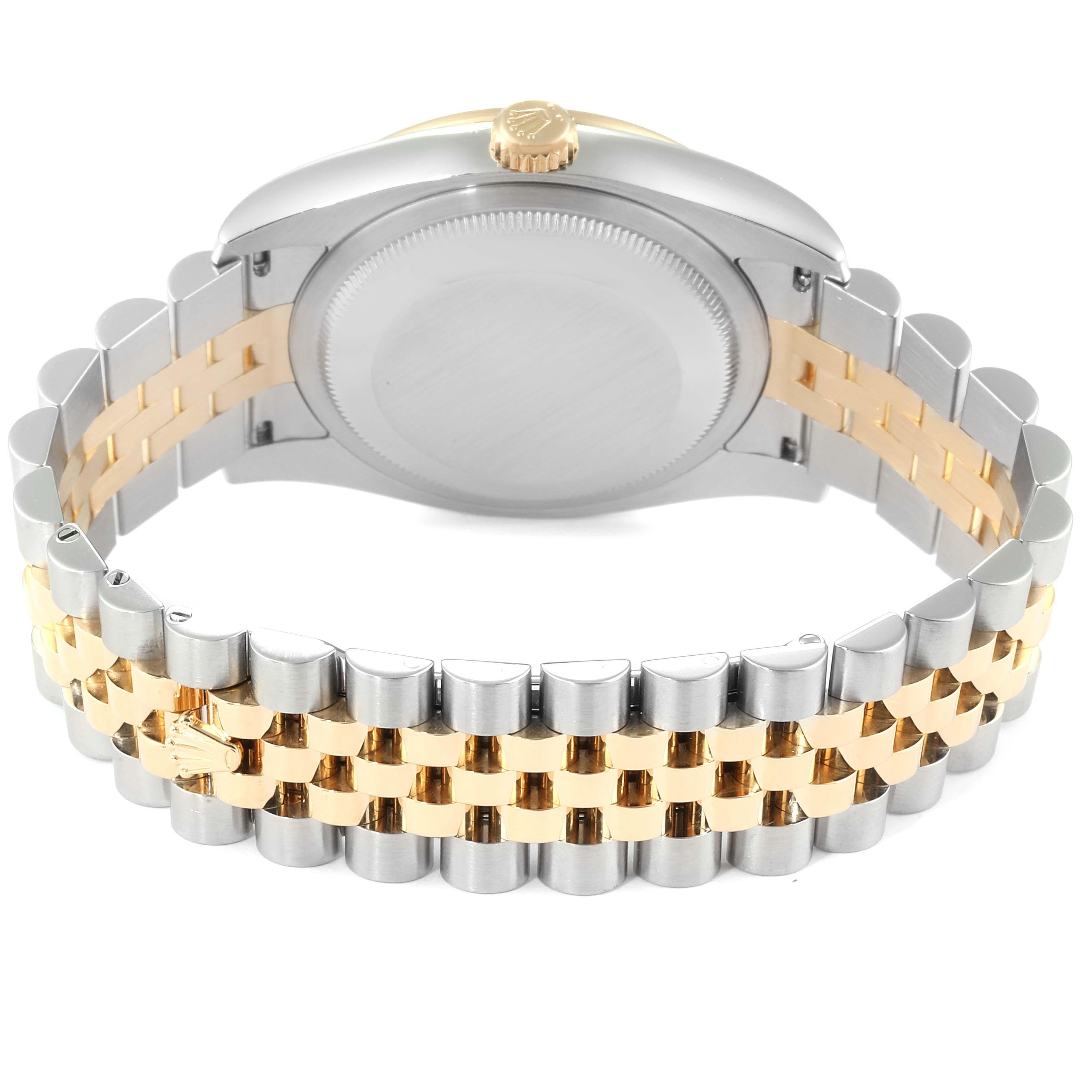 Rolex Datejust Steel Yellow Gold White Diamond Dial Men's Watch 116243 6