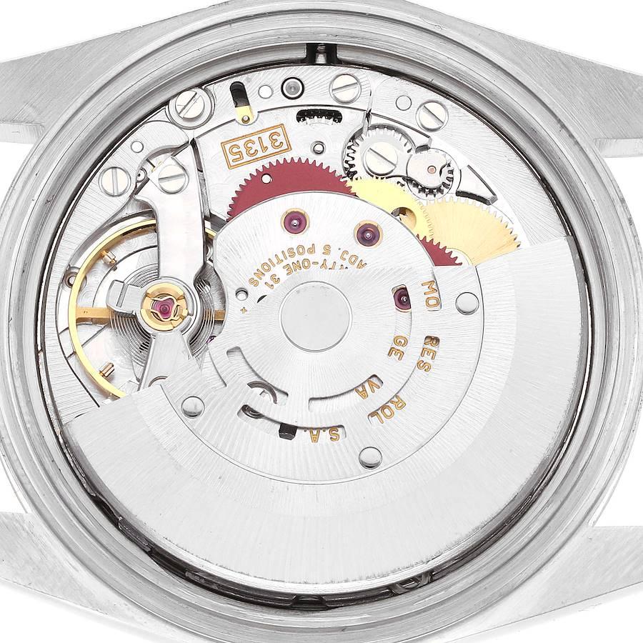 Rolex Datejust Stahl-Gelbgold-Herrenuhr 16233 mit weißem Diamant-Zifferblatt im Angebot 5