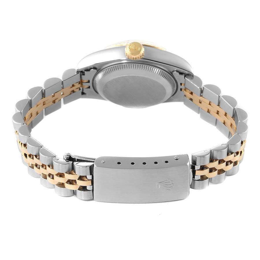 Rolex Datejust Steel Yellow Gold White Roman Dial Ladies Watch 69173 4