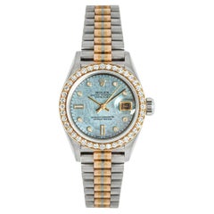 Retro Rolex Datejust Tahitian Mother of Pearl Diamond Set 69139