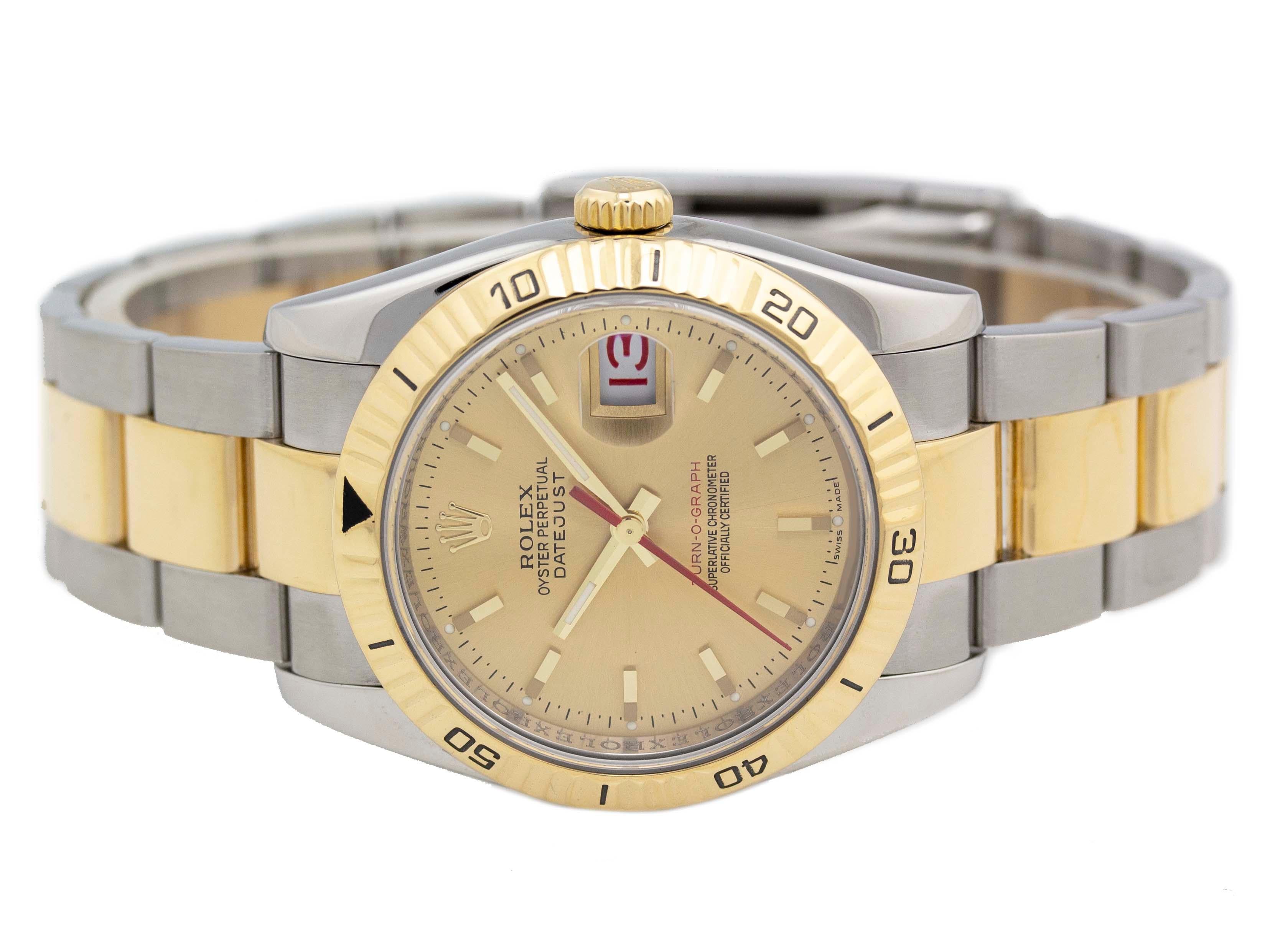 rolex thunderbird two tone