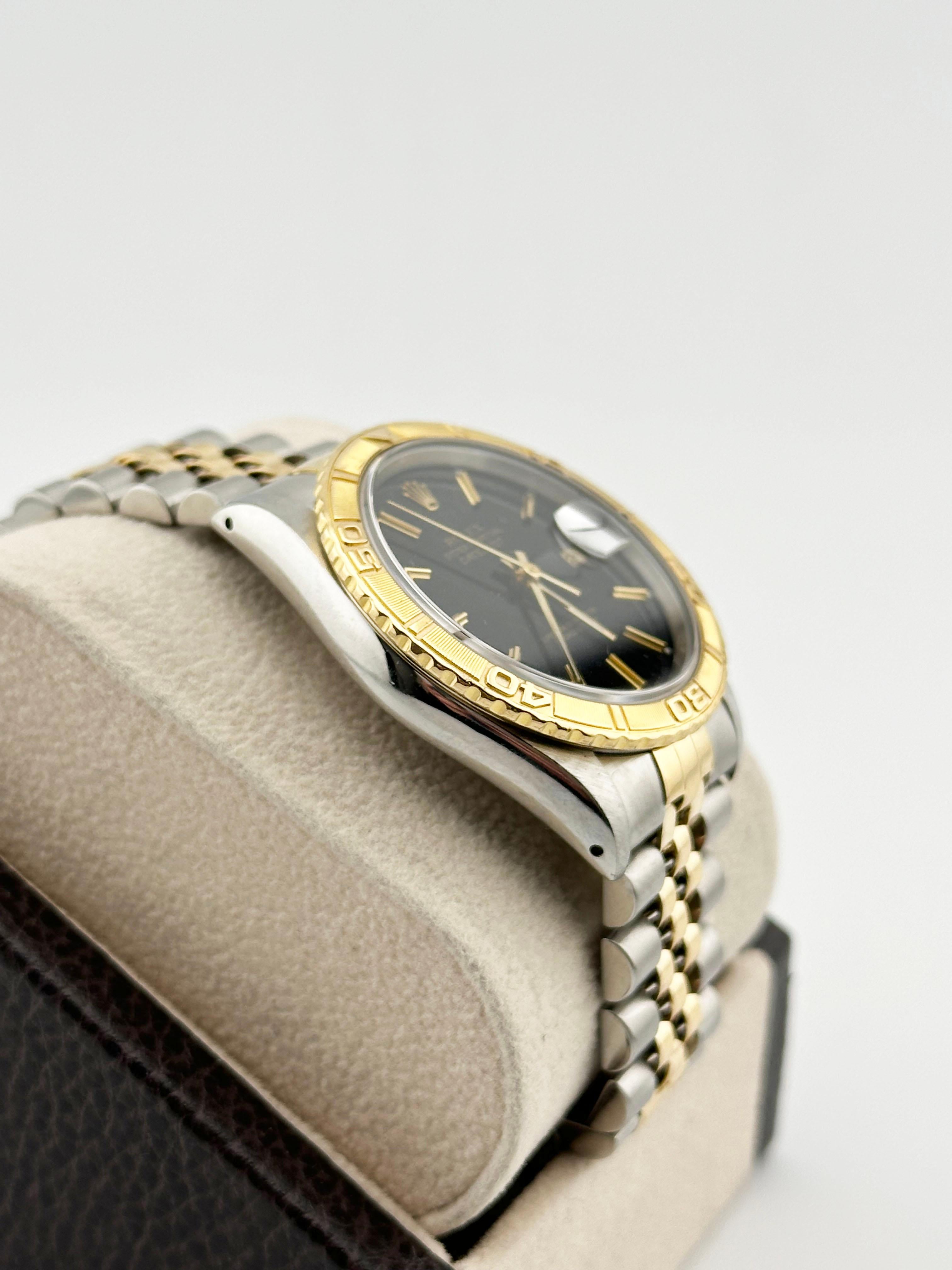 Rolex Datejust Thunderbird 16263 36mm Black Dial 18K Yellow Gold Stainless Steel 4