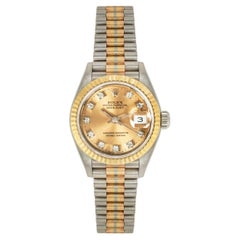 Vintage Rolex Datejust Tri-Gold Diamond Set 69179