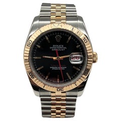 Rolex Datejust Turn-O-Graph 116261 18K Roségold Edelstahl