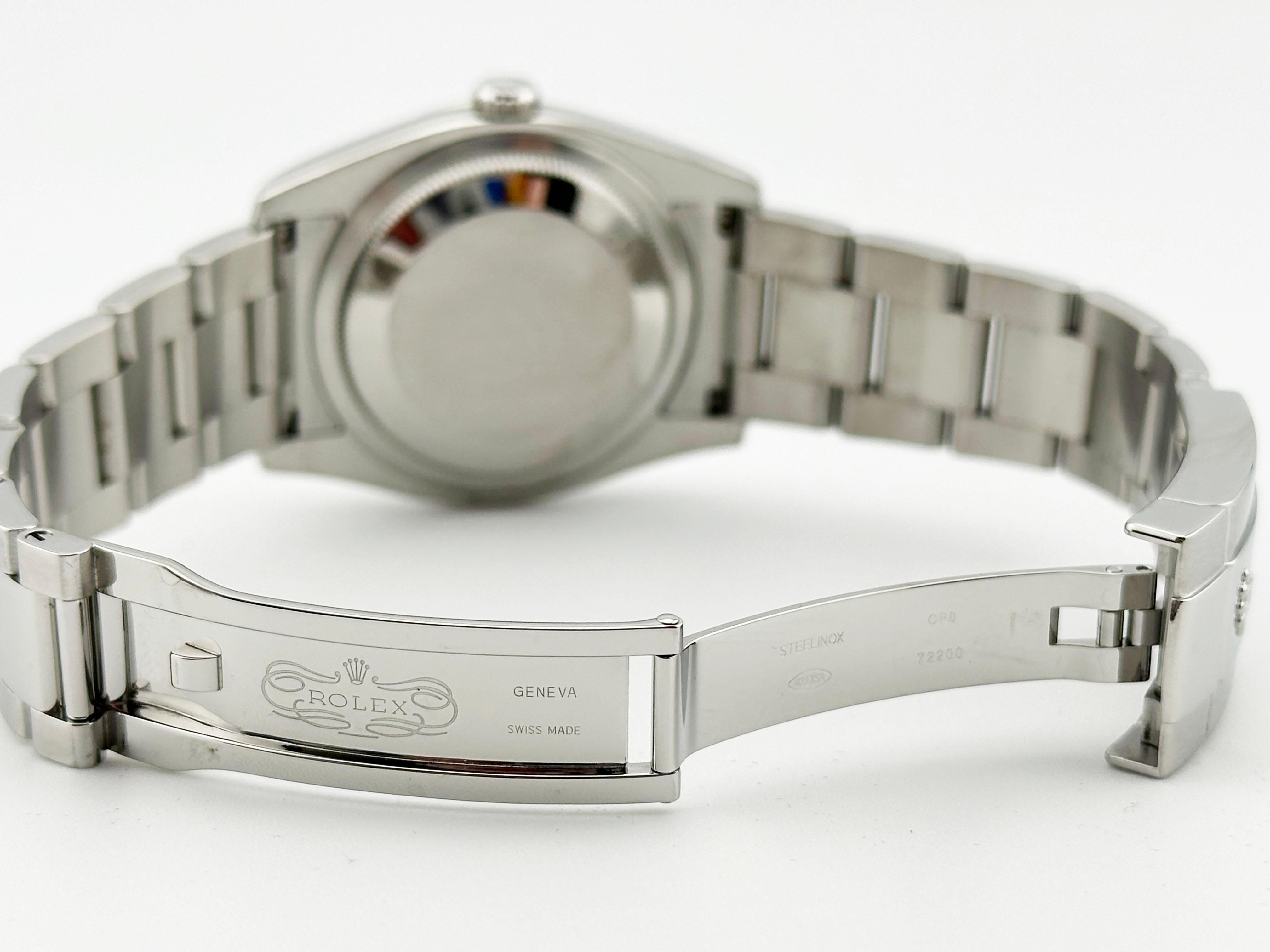 Rolex Datejust Turn-O-Graph 116264 Schwarzes Zifferblatt Edelstahl Box Buchstabe 3