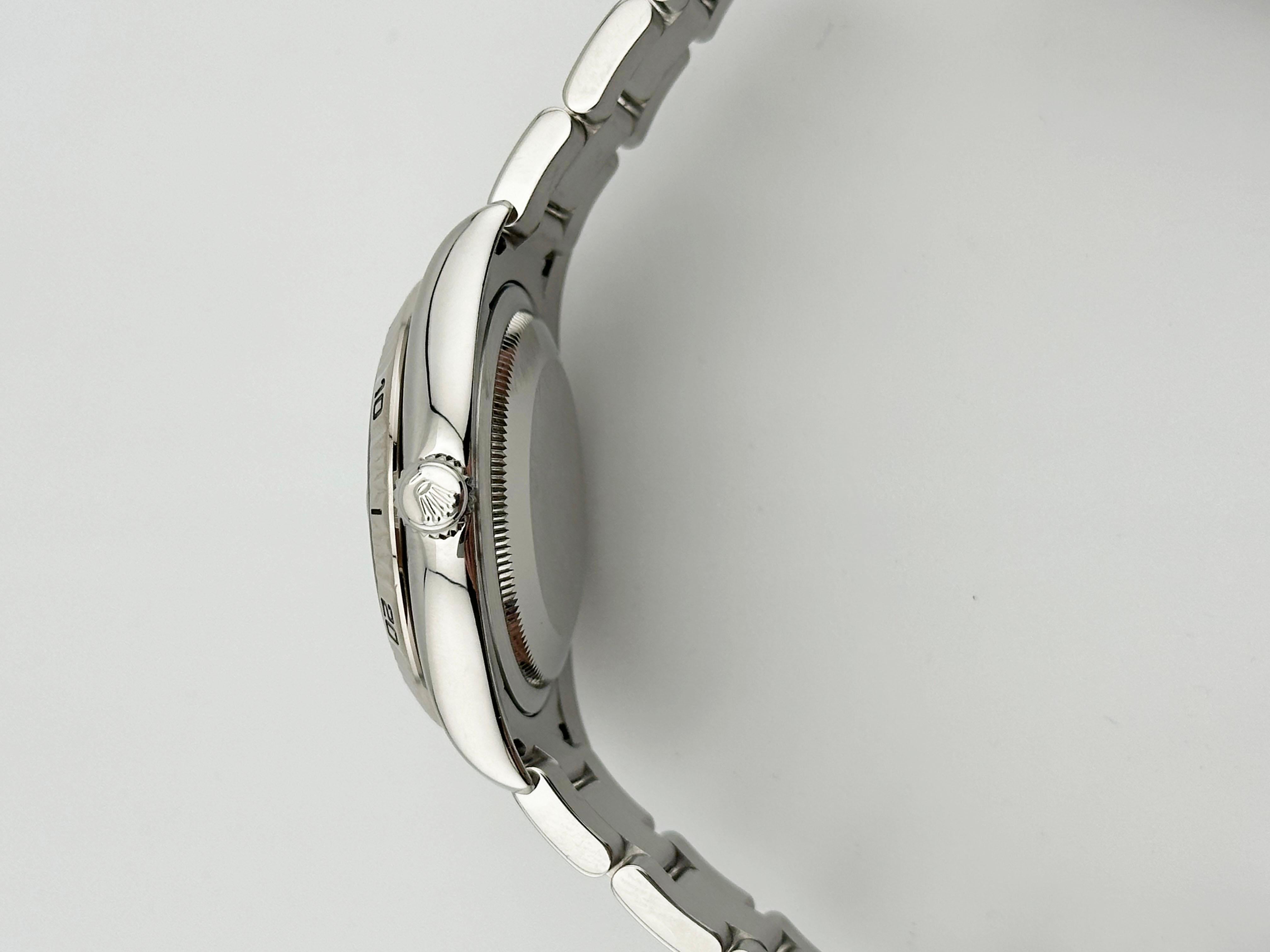 Rolex Datejust Turn-O-Graph 116264 Schwarzes Zifferblatt Edelstahl Box Buchstabe 4