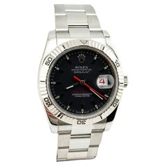 Rolex Datejust Turn-O-Graph 116264 Quadrante Nero Acciaio Inox Scatola Libretto